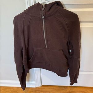 lululemon womens brown scuba top